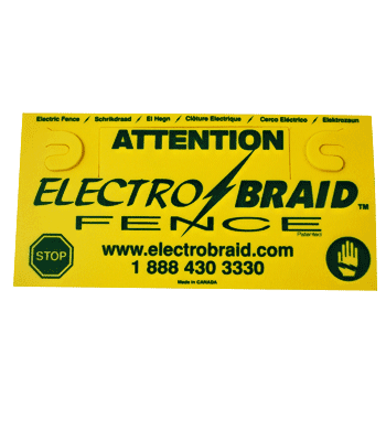 Electric Fence Warning Sign